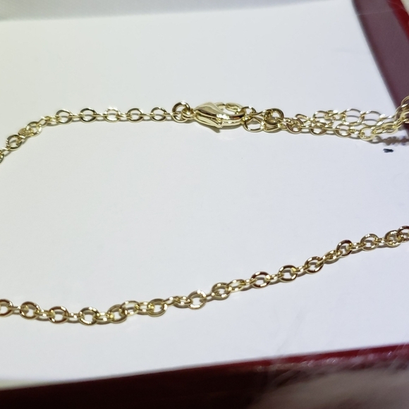 NEW 14K Gold Vermeil Diamond Sim Necklace Earring Set Statement Classic Luxury - Picture 5 of 9